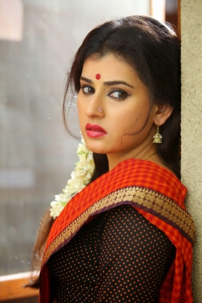 Actress Archana Red Saree Photos