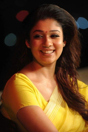 Actress Nayanthara In Yellow Saree Stills