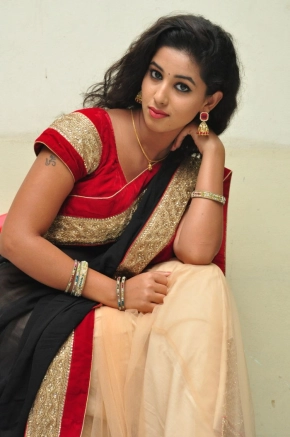 Actress Pavani Reddy In Saree Hot Stills