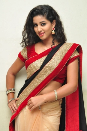 Actress Pavani Reddy In Saree Hot Stills