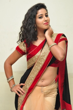 Actress Pavani Reddy In Saree Hot Stills