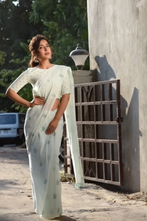 Actress Raashi Khanna Looks Awesome In Saree Photoshoot