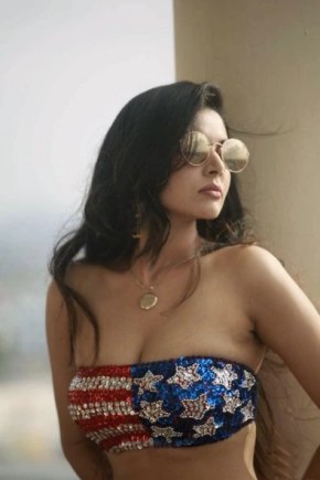 Actress Sanam Shetty Hot Bikini Stills