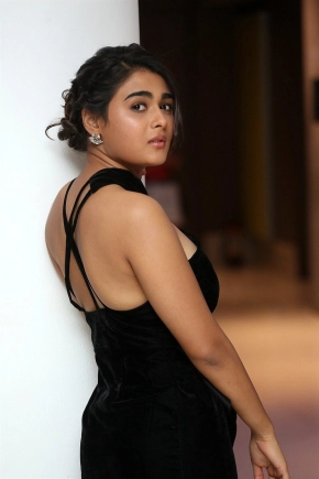 Actress Shalini Pandey In Black Dress Sexy Photoshoot