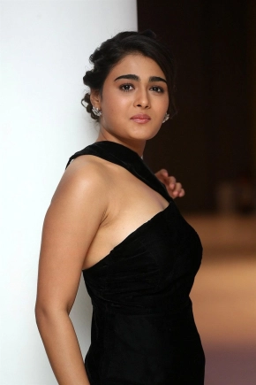 Actress Shalini Pandey In Black Dress Sexy Photoshoot