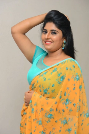 Actress Sonia Chowdary Latest Saree Photos At Undiporade Trailer Launch