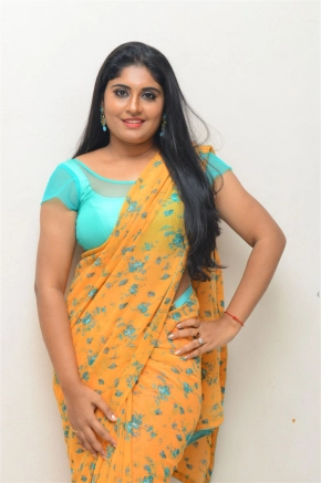 Actress Sonia Chowdary Latest Saree Photos At Undiporade Trailer Launch