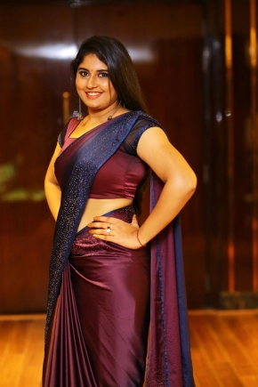 Actress Sonia Chowdary Latest Saree Photos At Undiporade Trailer Launch