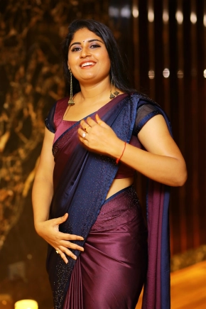 Actress Sonia Chowdary Saree Photoshoot Pics