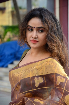 Actress Sony Charishta Hot In Saree