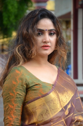 Actress Sony Charishta Hot In Saree