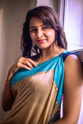 Actress Subiksha Krishnan In Saree Photoshoot Stills