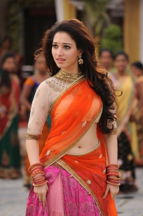 Actress Tamanna Attractive And Amazing Look In Pink Saree Photos