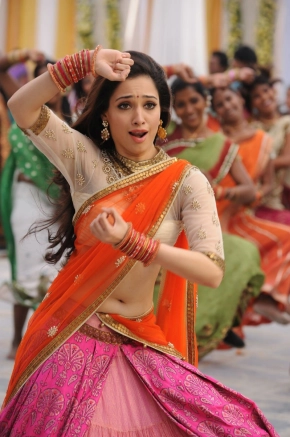 Actress Tamanna Attractive And Amazing Look In Pink Saree Photos