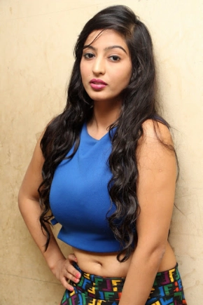 Actress Vaibhavi Joshi In Blue Dress Looks Hot In Press Meet Photoshoot