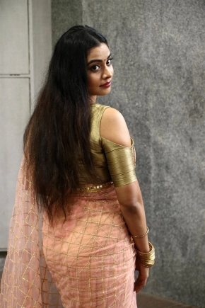 Anisha Xavier In Saree Photos