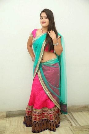 Anusha Hot Saree Photos