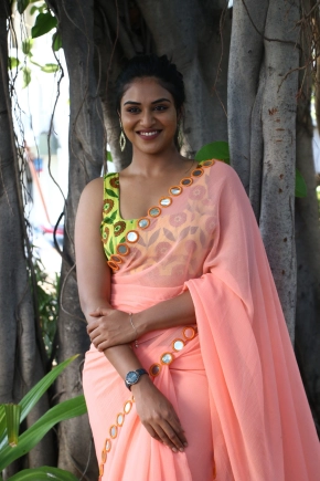 Indhuja Ravichandran In Saree Photos