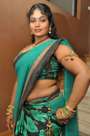 Jayavani Hot In Saree Photos