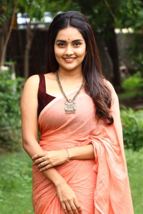 Mahamuni Actress Mahima Nambiar Saree Pics