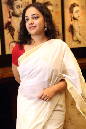 Nithya Menen Unseen Saree Photos