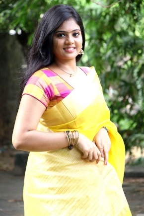 Tamil Actress Megan Ellen Saree Photos