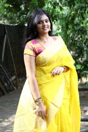 Tamil Actress Megan Ellen Saree Photos