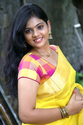 Tamil Actress Megan Ellen Saree Photos