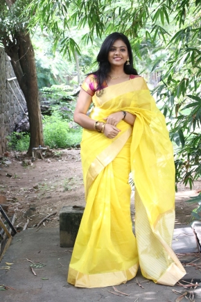 Tamil Actress Megan Ellen Saree Photos