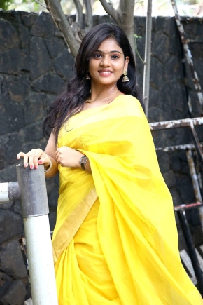 Tamil Actress Megan Ellen Saree Photos