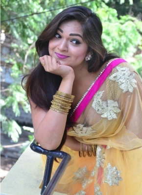 Telugu Actress Ashwini In Yellow Saree Photos