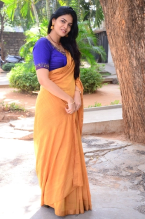 Telugu Actress Kalpika Ganesh Hot In Saree Photos