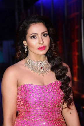 Telugu Actress Nandini Rai Photos At Zee Telugu Kudumbam Awards 2019