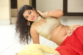 Telugu Actress Pavani In Half Saree Photos