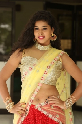 Telugu Actress Pavani In Half Saree Photos