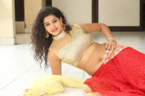 Telugu Actress Pavani In Half Saree Photos