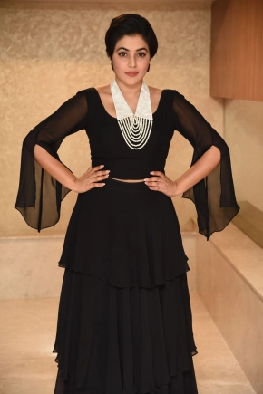 Telugu Actress Poorna In Black Dress Photoshoot