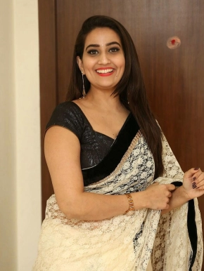 Telugu Anchor Manjusha Saree Photos